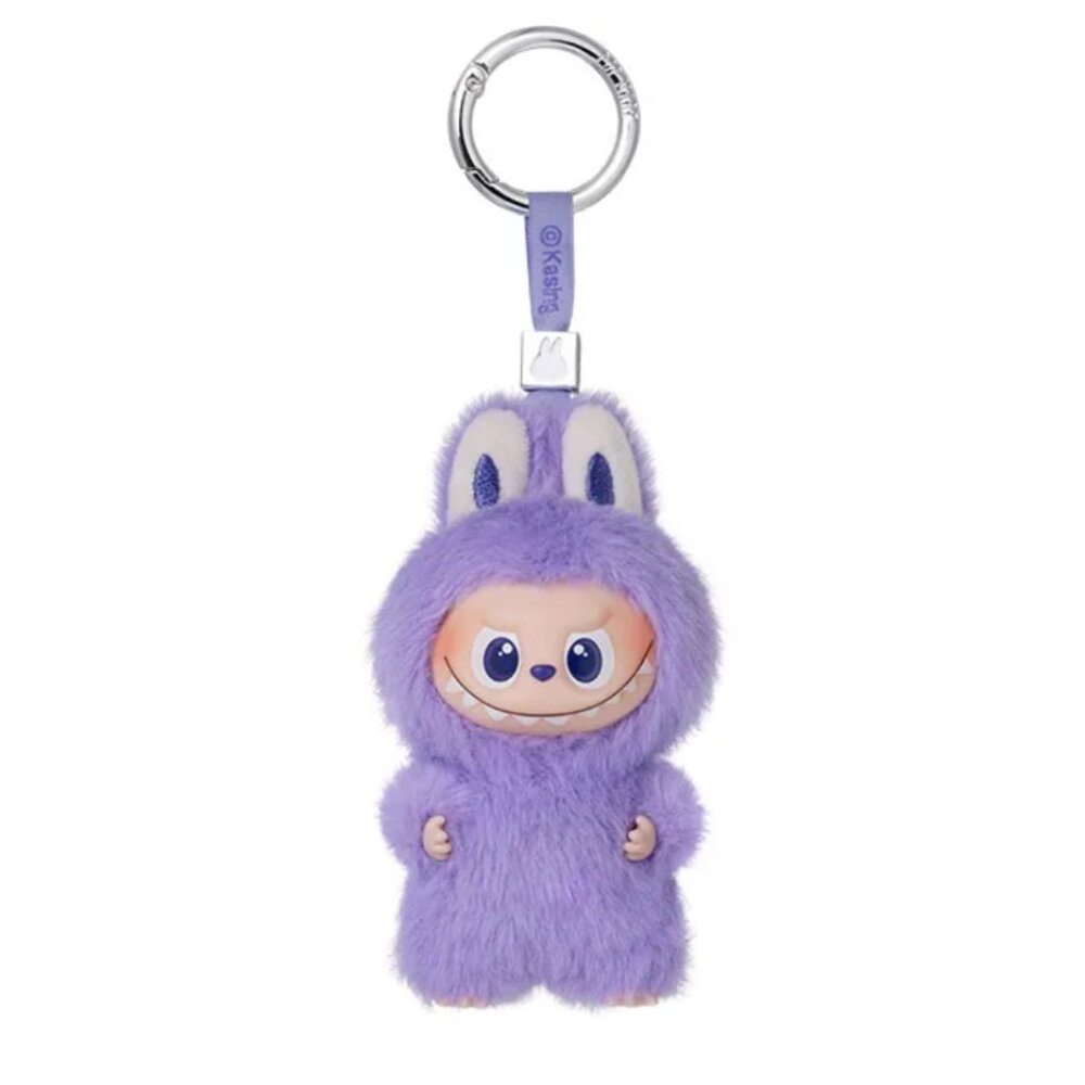 THE MONSTERS mini Labubu Pin for Love Series Vinyl Plush Pendant letter T